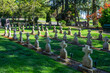 Grave crosses in the Abbey cemetery in Mount Angel, Oregon
