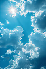 Aufkleber - The Calm of Repetition: A Study in Serene Sky Blue Circles,