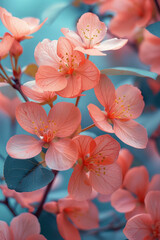 Poster - Blossoming Geometrics: A Petalled Array in Pastel,