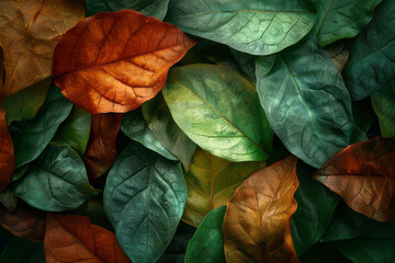Aufkleber - Dynamic splashes of color emanating from tobacco rustica leaves, suggesting their use in energetic cleansing rituals,