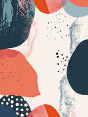 Aufkleber - Vibrant Abstract Painting With Diverse Colors and Shapes. Generative AI