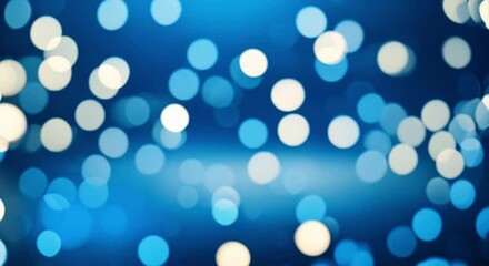 blurred blue bokeh abstract background