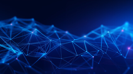 digital and technology wave blue abstract background