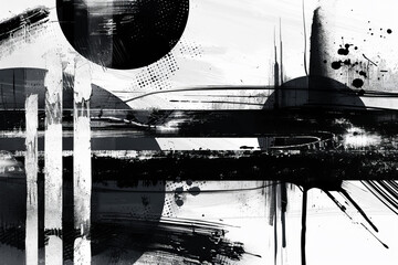 Poster - The painting is abstract and has a moody, mysterious feel to it