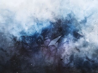 Poster - Geometric Shapes and Space Art