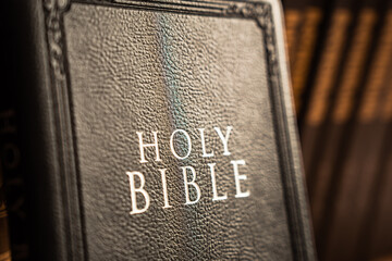 Poster - Holy Bible close up, Christian concept, religious symbol