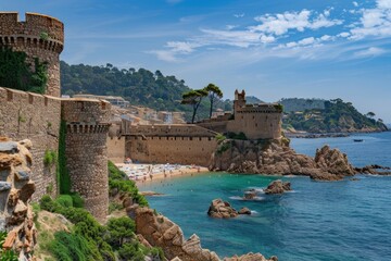 Exploring the Charming Mediterranean Coast and Old Town Walls 