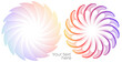 Design elements. Wave glittering rainbow lines. Abstract glow wavy sign on white background isolated. Brush mesh glow effect creative line art. Vector illustration EPS 10 for banner, frame page