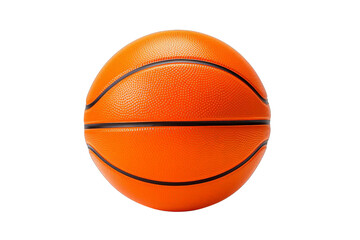 A basketball is sitting on a white background, transparent background