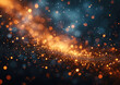 black glow particle abstract bokeh background