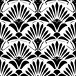 Black and white art deco seamless pattern digital paper