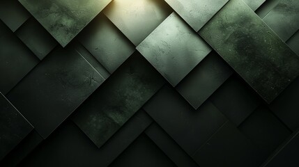 Wall Mural - Dark grey abstract geometric background with dark triangular shapes and a textured surface. Modern minimal wallpaper design
