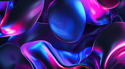 Wall Mural - Abstract black background neon Gradient