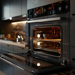 Sticker - An oven is being set to a high temperature