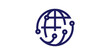 global technology logo design, internet, network, connection, logo design template, icon, symbol, vector.
