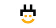 plug and smile logo design, happy, electric, electricity, logo design template icon, symbol, vector.