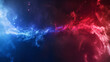 Red and Blue isolation background, Illustration