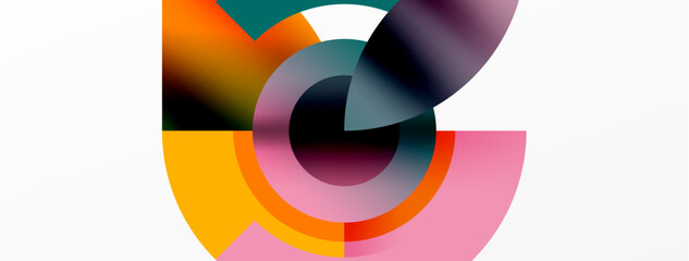 Aufkleber - the letter g is made of colorful circles on a white background . High quality