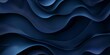 Abstract 3d navy blue with curved waving motion pattern for backgrounds, banner in concept luxury.