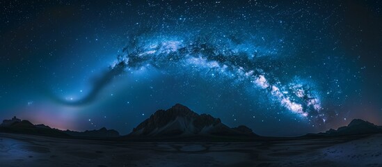 Wall Mural - an expansive night sky showcasing the radiant milky way galaxy in all its cosmic glory