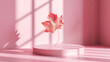 © Mahnoor - Pink autumn leaves ,generative ai
