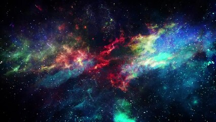 Wall Mural - starry nebula galaxy space background