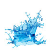 © Papisut - Blue water splash isolate white background.