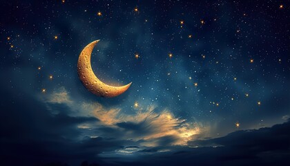 Wall Mural - moon and stars