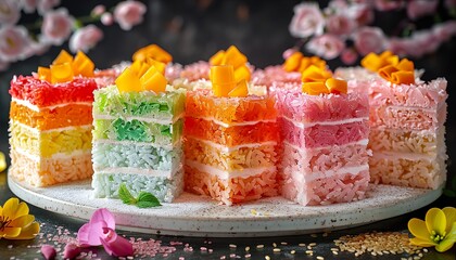 Wall Mural - cake with fruit