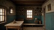 In a forgotten attic, a dusty dollhouse holds secrets waiting to be discovered ai_generated