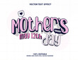 Editable text effect - Mother's day 3d Cartoon Cute template style premium vector
