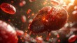 3D rendering image illustrating common liver diseases and conditions such as fatty liver disease, hepatitis, cirrhosis, and liver cancer
