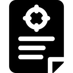 Sticker - objective icon