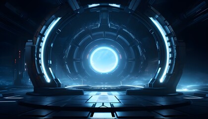 Poster - technology concept background sci fi design