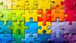 © Anastasiia - Vibrant genderinclusive autism awareness design with a spectrum of colors . Concept Autism Awareness, Gender Inclusive, Vibrant Design, Color Spectrum, Neurodiversity