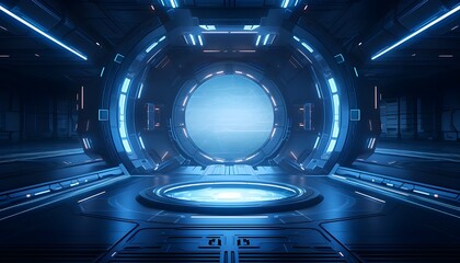 Poster - technology concept background sci fi design