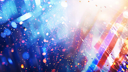 Abstract glittering lights bokeh effect colorful background