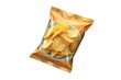 © N7 - Isolated Bag of Potato Chips: A bag of potato chips isolated on a transparent background, featuring a crunchy texture and various flavors, ideal for snack menus and convenience store advertisements.