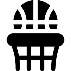 Sticker - basketball icon