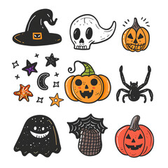 Wall Mural - halloween seamless pattern