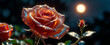 Beautiful shiny rose