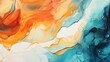 Closeup of alcohol ink blending on yupo paper demonstrating the fluidity and vibrant patterns of the medium