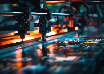 Industrial precision: automated laser cutting process