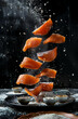 Levitating Slices of Salmon