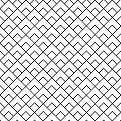 Canvas Print - Square Lines Geometric Pattern Background Vector Illustration