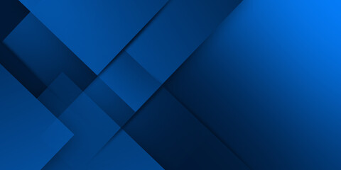 Wall Mural - Abstract background dark blue with modern corporate concept and square element shapes