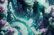 DnD Battlemap crystal, caves, battlemap, secret, underground, lair