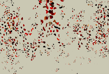 Poster - Light Red, Yellow vector template with memphis shapes.