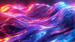 colorfull liquid acrylic paint or fluid bubble flow wallpaper, Abstract background, AI generative
