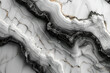 Abstract marble pattern background with black and white swirls, highly detailed. Created with Ai